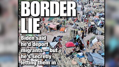 Shock Footage Shows Masses Crossing Southern Border As Biden Blames Invasion On Trump
