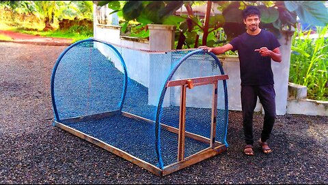 Amazing idea To Make Outdoor Chicken Cage | Easy Way to Make Chicken Cage at Your Home