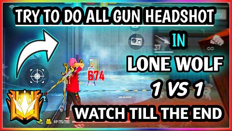 Free fire game !! Lone wolf 🐺 !! Moment Speed !! Full video