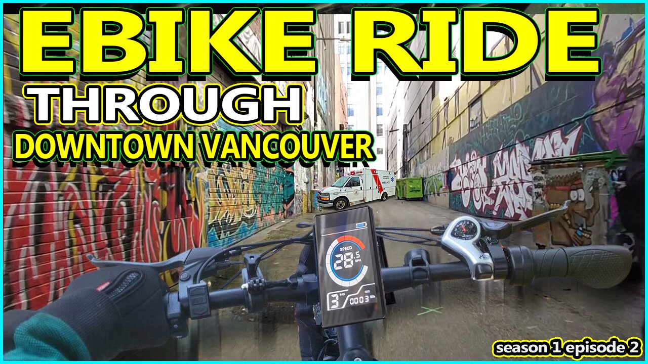 Ebiking In Vancouver Ghetto,Then Biking Next To Scenic Pacific Beaches!