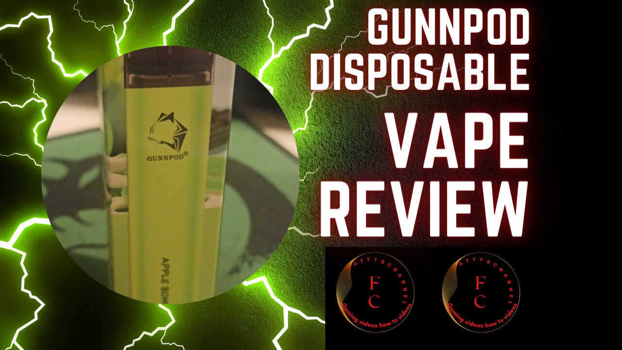 GUNNPOD APPLE BOMB DISPOSABLVAPE (REVIEW)