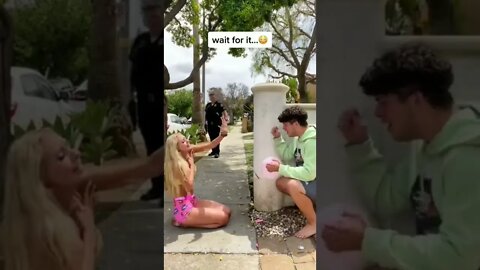 American girl prank video funny reaction tiktok meme #shorts #pranks