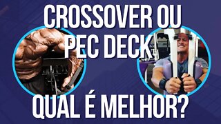 Qual melhor exercício: crossover ou pec deck? #peito #peitoral #hipertrofia #hipertrofiamuscular