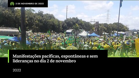 Pernambuco: Manifestações pacíficas, espontâneas e sem lideranças no dia 2 de novembro