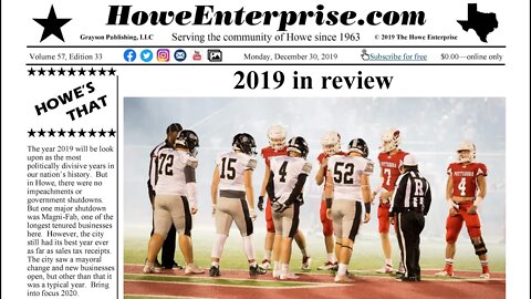 2019 Rewind through the lens of the Howe Enterprise