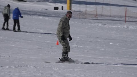 366th Fighter Wing spends a day skiing and snowboarding at Soldier Mountain