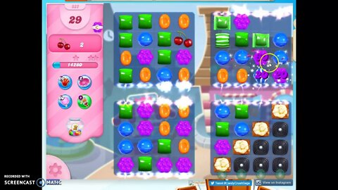 Candy Crush Level 832 Audio Talkthrough, 3 Stars 0 Boosters
