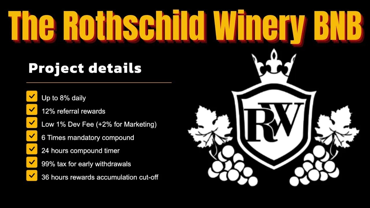 The Rothschild Winery BNB | Immutable contract | First of its kind 6/1 strategy