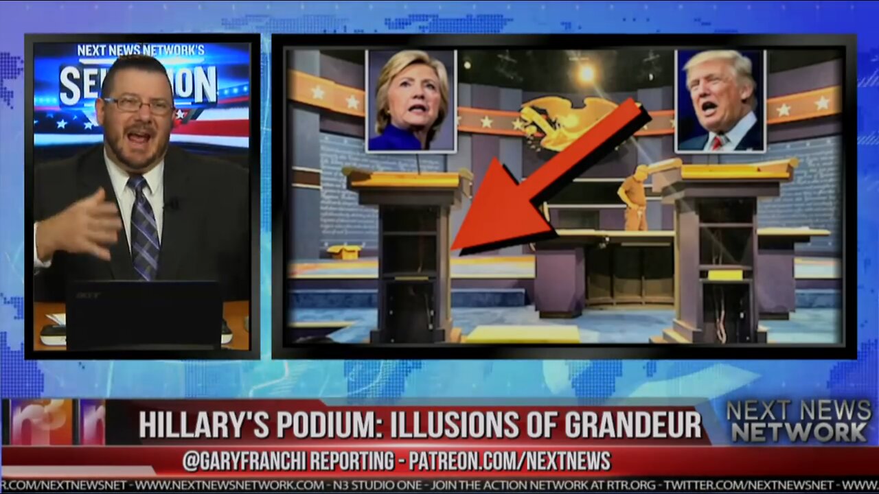 'BREAKING: AMERICAN'S JUST NOTICED SOMETHING HUGE ABOUT HILLARY’S PODIUM!' - 2016