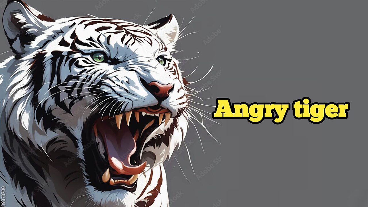 Angry tiger