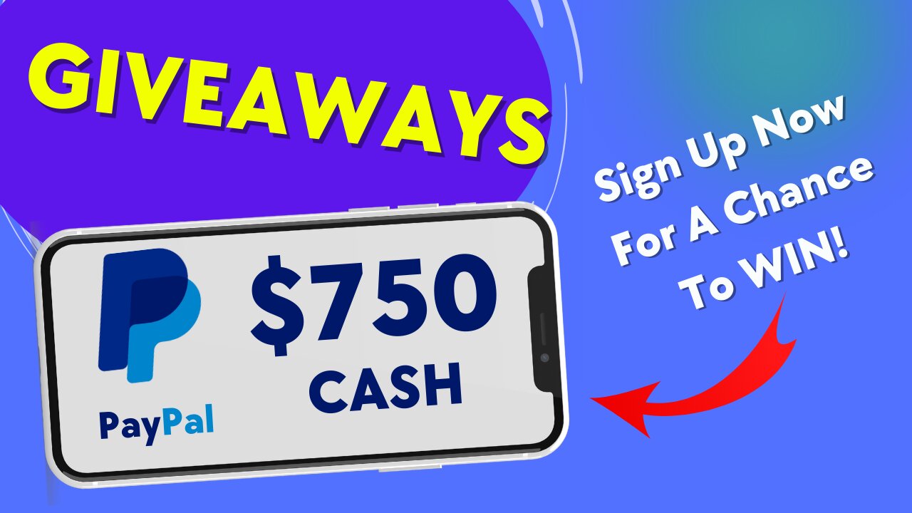Here's how to win a $750 PayPal Gift Card For FREE!