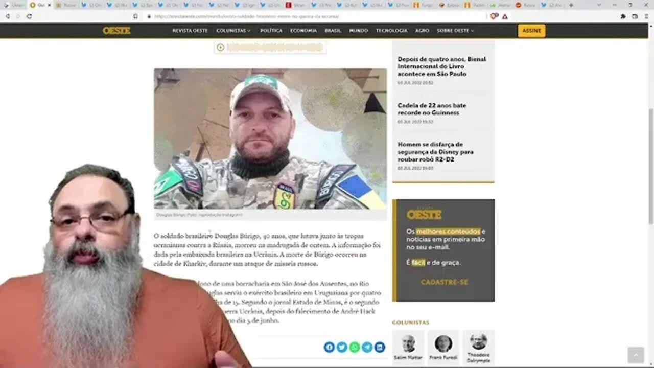 Douglas BÚRIGO é o segundo BRASILEIRO a morrer lutando pela LIBERDADE na UCRÂNIA - Peter Turguniev