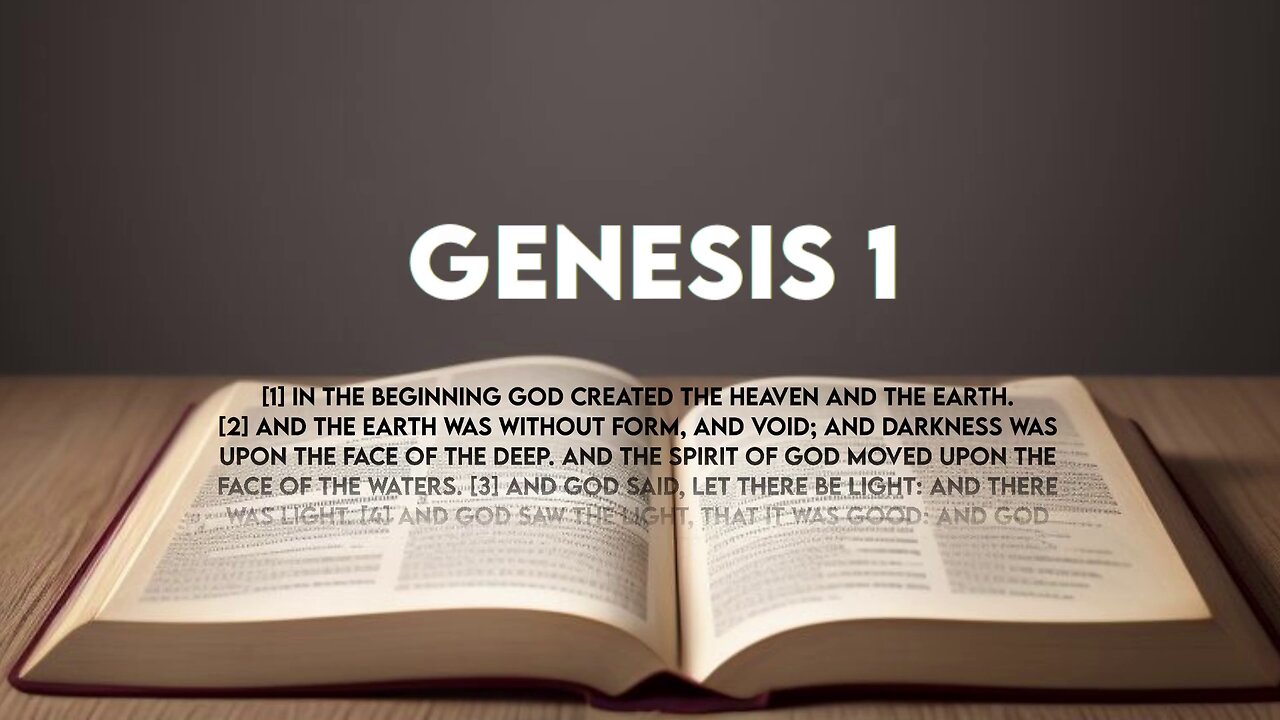 Genesis 1: The Creation Story | KJV Bible Read Aloud | God's Masterpiece Unfolds