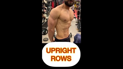 UPRIGHT ROW WIDE GRIP #shorts #youtubeshorts