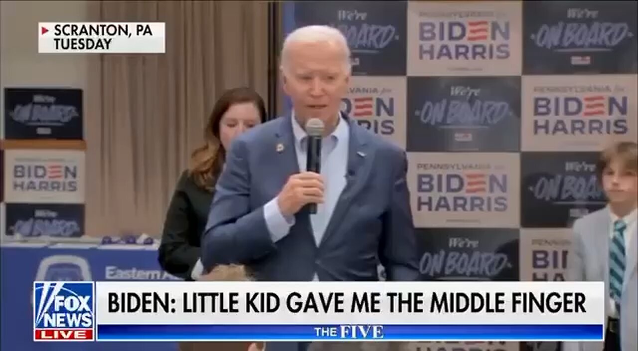 Enjoy this video of Biden talking about how many ‘F*ck Joe Biden’ signs he sees and how many lit