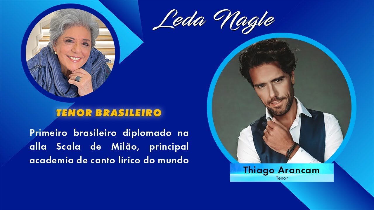 Tenor Thiago Arancam : Gosta de vivenciar a música 360 graus. Do lírico e ópera ao popular.