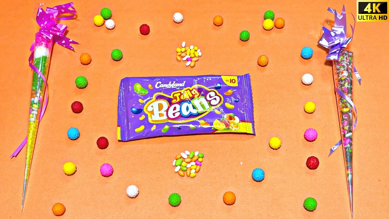 Lot’s of Candies ASMR | Candy Land Jelly Beans | Satisfying 4k Videos