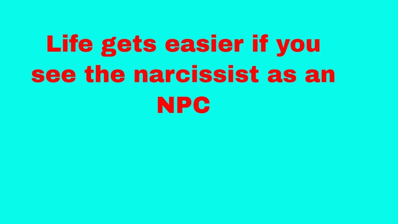 Narcissist #short. In the Game of Life, think of them as an NPC