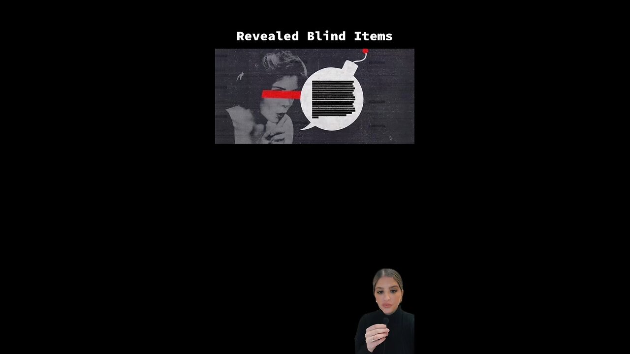 Revealed Blind Items : December 3