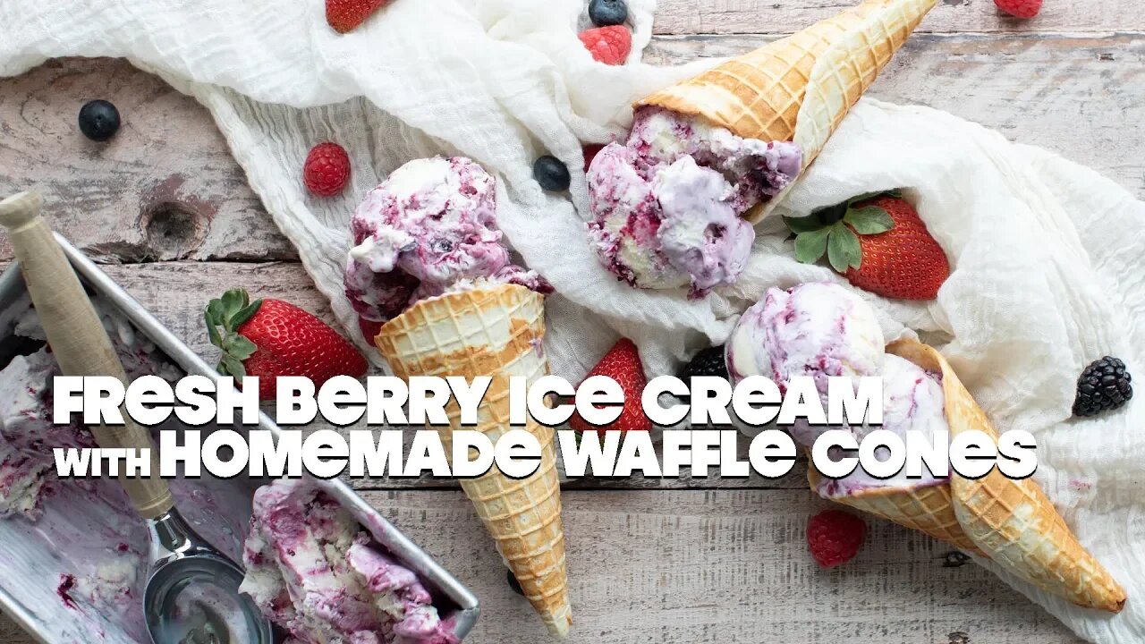 How to Make Homemade Ice Cream and Waffle Cones