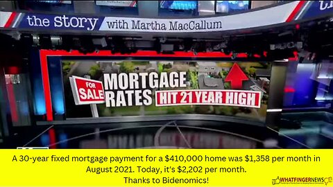 A 30-year fixed mortgage payment for a $410,000 home was $1,358 per month in August 2021.