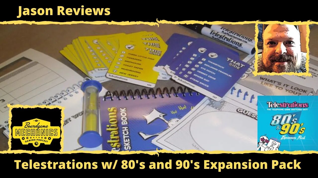 Jason's Board Game Diagnostics of Telestrations w/ 80's and 90's Expansion Pack