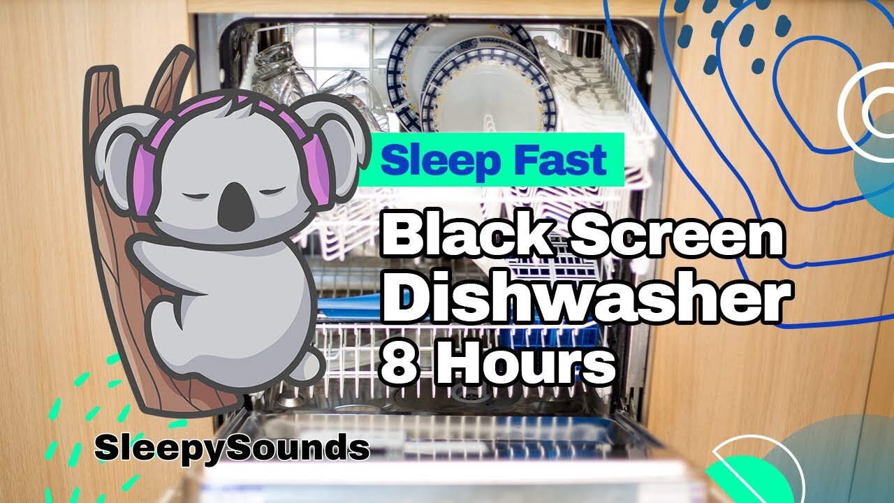 Dishwasher Sounds: Hear the calming sound of a dishwasher running for 8 hours.