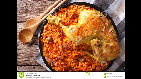 Delicious Pot Arabic Kabseh , Burghul and Chicken