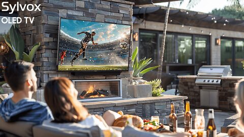 SYLVOX 65 Inch Outdoor Smart Television Weatherproof Google TV