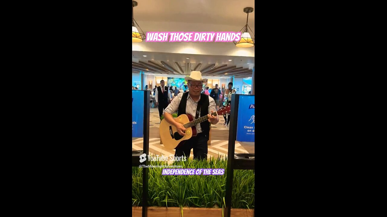 SCRUB-A-DUB SAILAWAY 🧼🛳️ #travel #shorts #cruise #washyourhands #independenceoftheseas