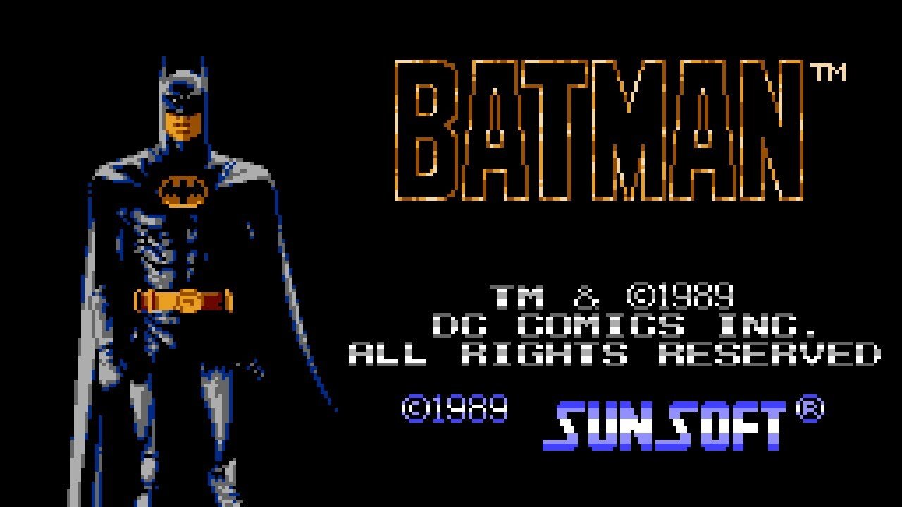 Batman the Videogame Title Screen.