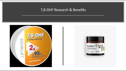 7,8 Dihydroxyflavone - Nootropic Supplement Benefits