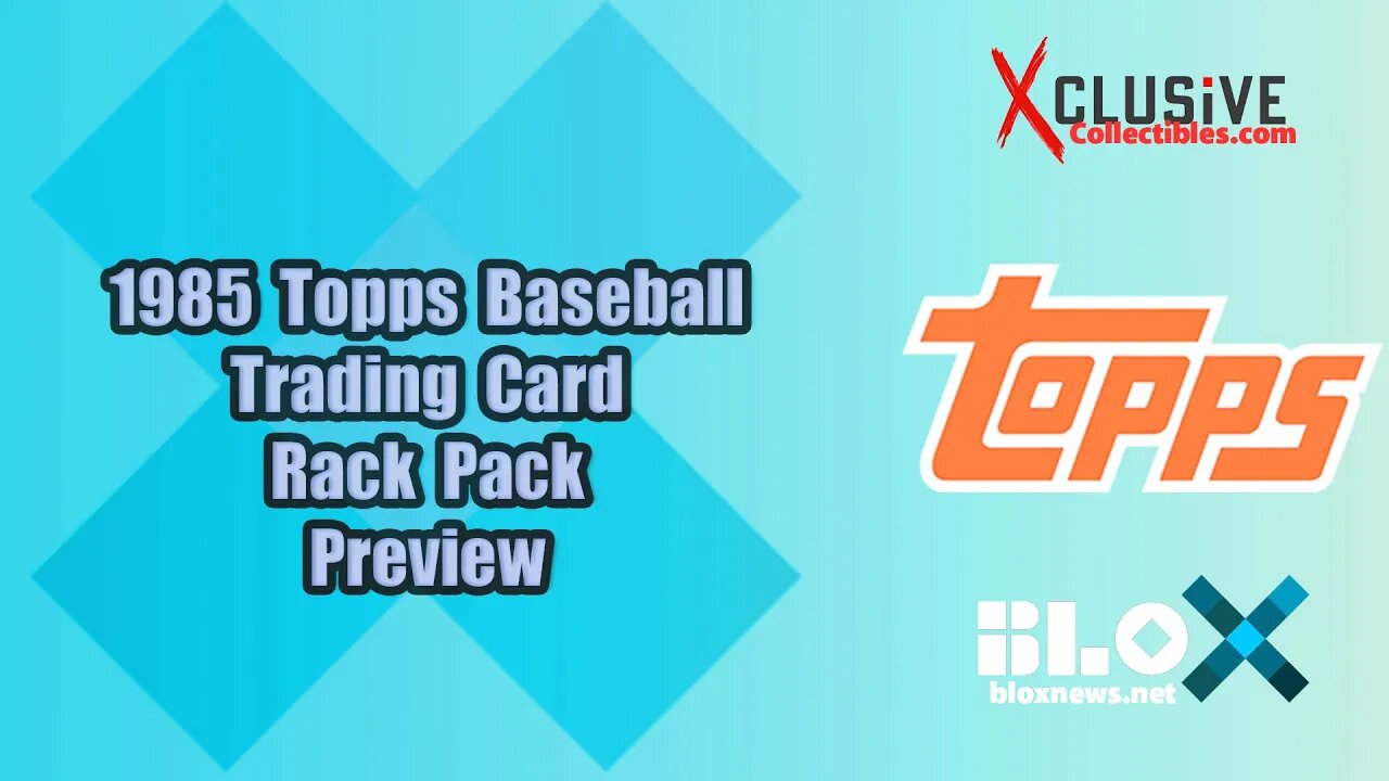 1985 Topps Baseball Rack Pack Trading Card Preview & Break Video | Xclusive Collectibles