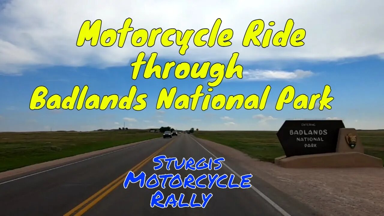 Motorcycle Ride through Badlands National Park