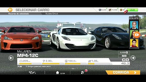 GUIGAMES - Real Racing - Elite - Mclaren MP4 - Recorde de Velocidade - 07-12-20