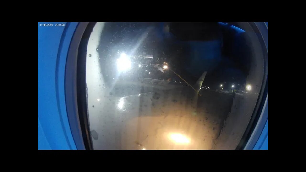 Close Up De-Icing Aircraft Bad Weather Departure Kiev Ukraine #Shorts