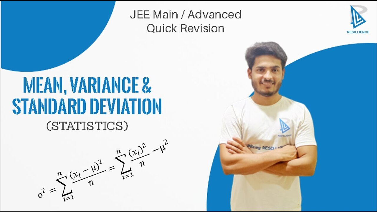 Mean, Variance & Standard Deviation | [Statistics] | Quick Revision Series | RESILLIENCE