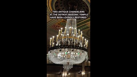 A labor of love: Man spends more than 1,300 hours restoring antique Detroit Masonic Temple chandeliers