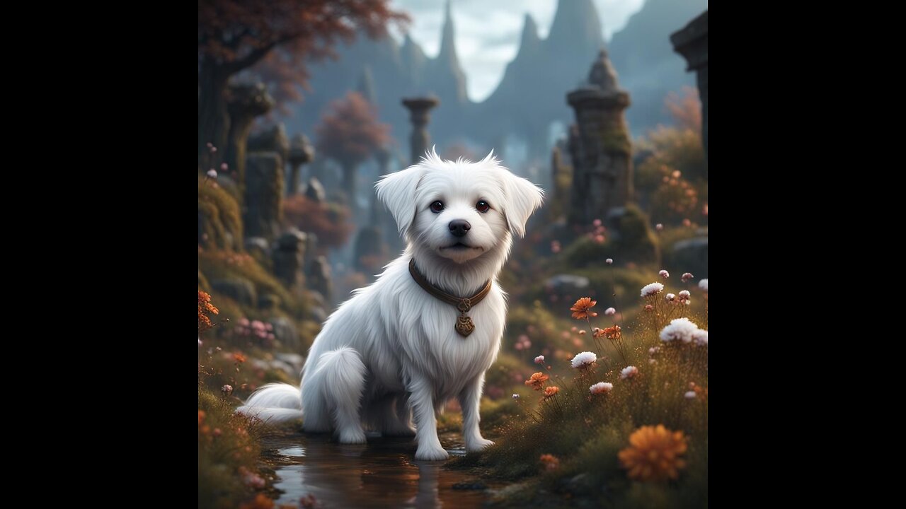 Adorable Pup Scarecrow on Duty! Cute Canine Stands Guard in Field