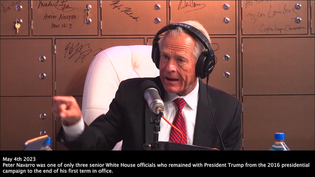 Peter Navarro | "We Were Lied To. Fauci, Knew That Virus Came from the Wuhan Lab. Fauci, That SOB, He Knew That Because He Had Funded the Gain of Function Research In That Lab. Trump Got Lied to About That (the shot). It's mRNA technology."