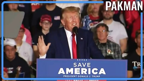Sweaty Dangerous Cult Leader Trump Lies to Lunatic Rally Crowd