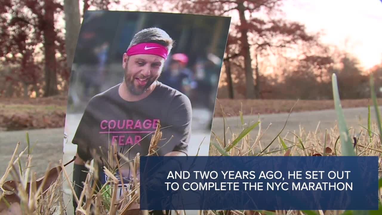 Virginia man loses sight, gains strength to run New York City Marathon