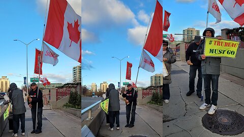 2024 11 23 Port Credit, Mississauga, protest