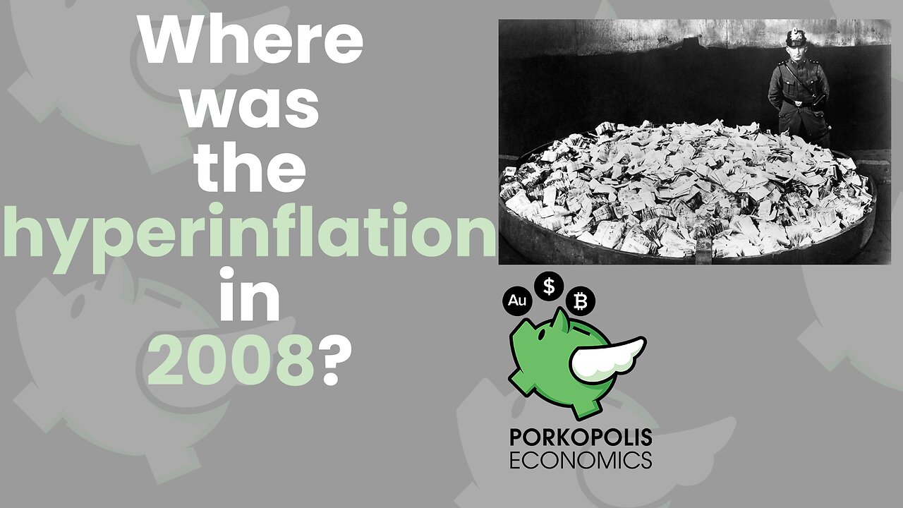 PE54: Where was the hyperinflation in 2008? (IX)