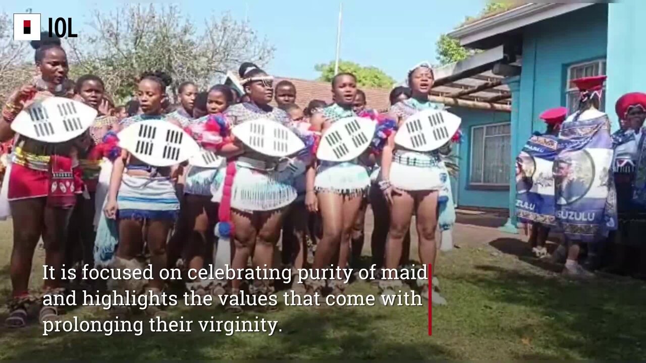 Zulu maidens reed dance