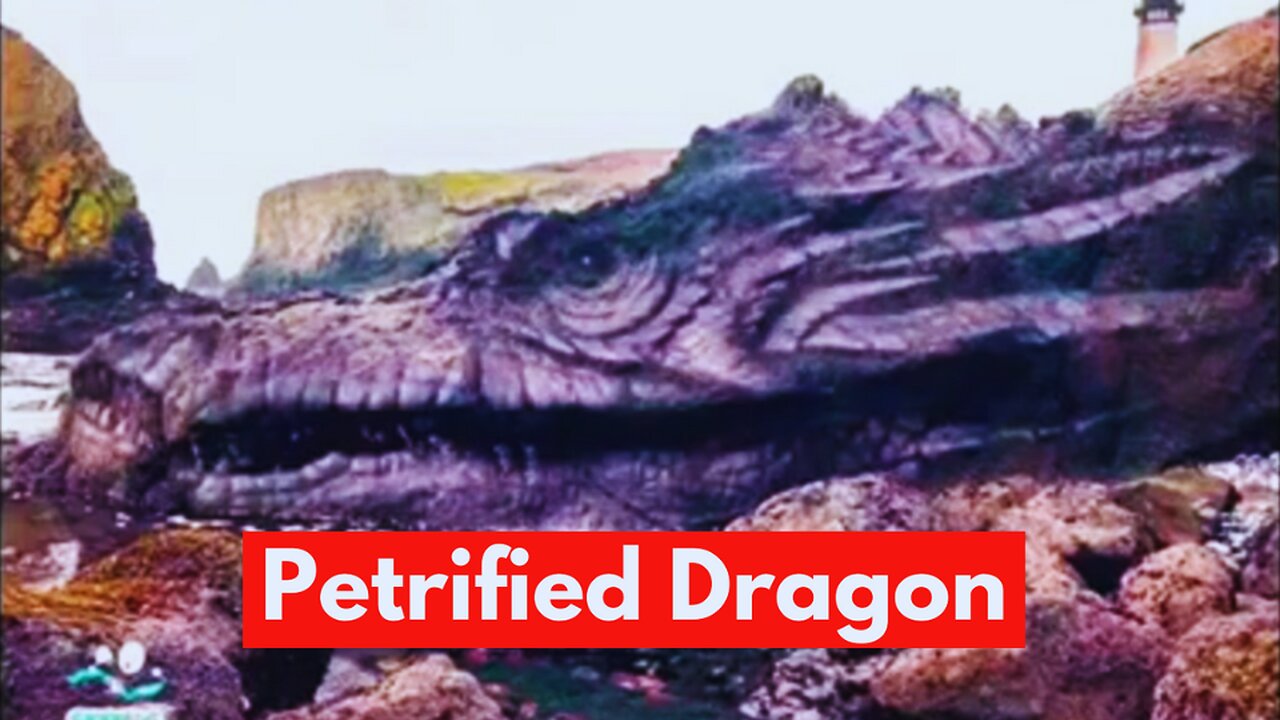 Estas son las membranas fosilizadas en barro de un Dragón - Petrified Dragon