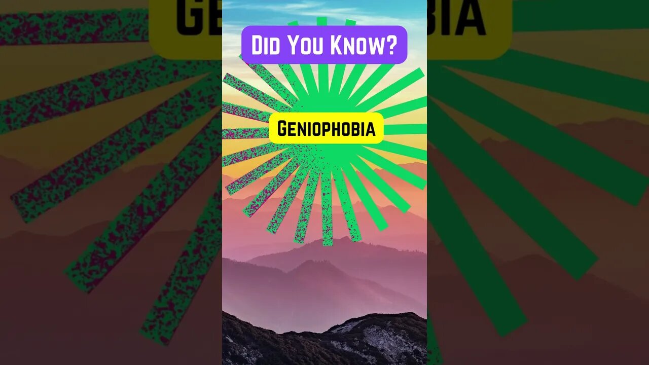 Face your Geniophobia! #shorts #Geniophobia #FearOfChins