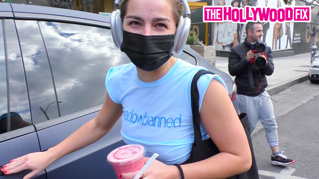 Addison Rae Reacts To Dixie D'Amelio Going On Tour With BTS While Leaving The Gym In West Hollywood