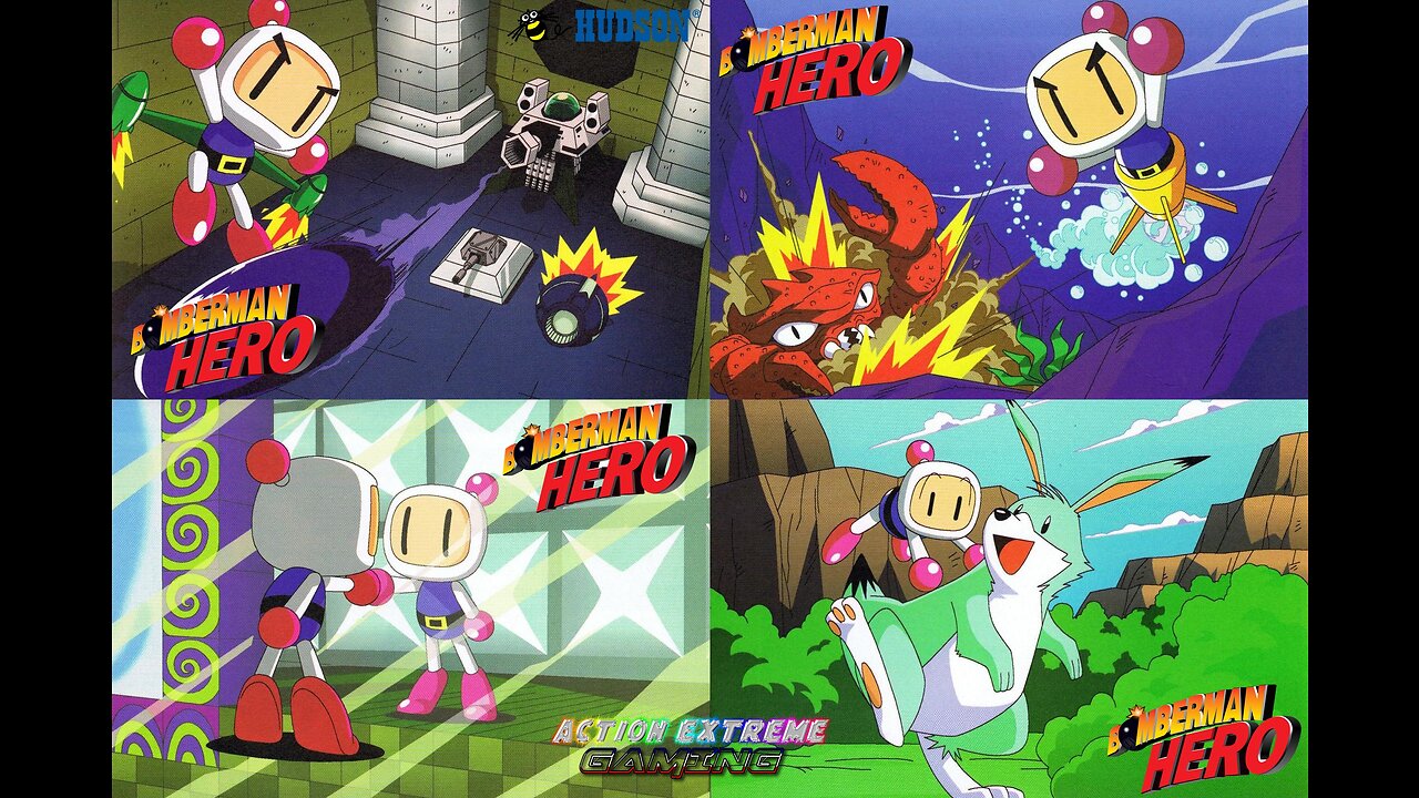 Action Extreme Gaming - Bomberman Hero (Nintendo 64) Part 2: Enter Marine Bomber and Jet Bomber! [Reupload]