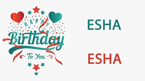 Happy Birthday to Esha - Hindi Birthday Wish From Birthday Bash